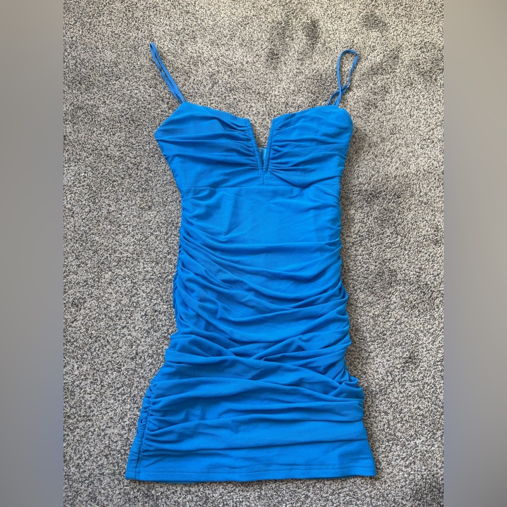 Selfie Leslie Blue Bodycon Mini Dress
